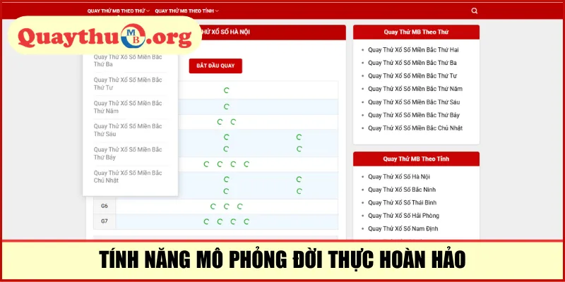 Tính năng mô phỏng đời thực hoàn hảo